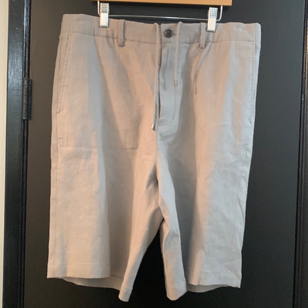Vince gray linen shorts